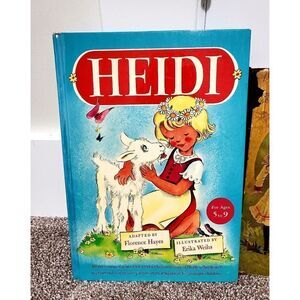 vintage children's book, Heidi, 1946,